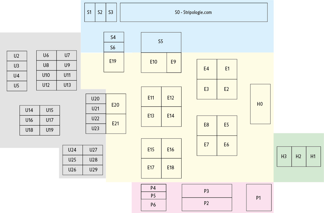Plan intérieur stands SoBD 2025