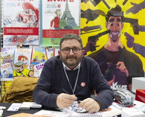 SoBD 2021 - Jerome Gorgeot sur le stand de sa revue Egoscopic - Photo Susy Lagrange SoBD 2021 - Jerome Gorgeot sur le stand de sa revue Egoscopic - Photo Susy Lagrange