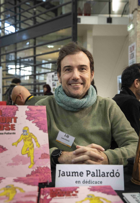 Jaume Pallardo au stand des Editions La Cafetière Jaume Pallardo au stand des Editions La Cafetière